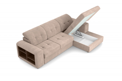 Диван-кровать, набор с этажеркой, ткань Noel Ash