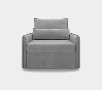 Кресло-кровать, ширина 80 см, ткань Crown Grey