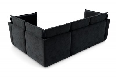 Диван-кровать, набор 2, ткань Сенсей Black Onyx