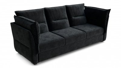 Диван-кровать, набор Д3, ткань Сенсей Black Onyx
